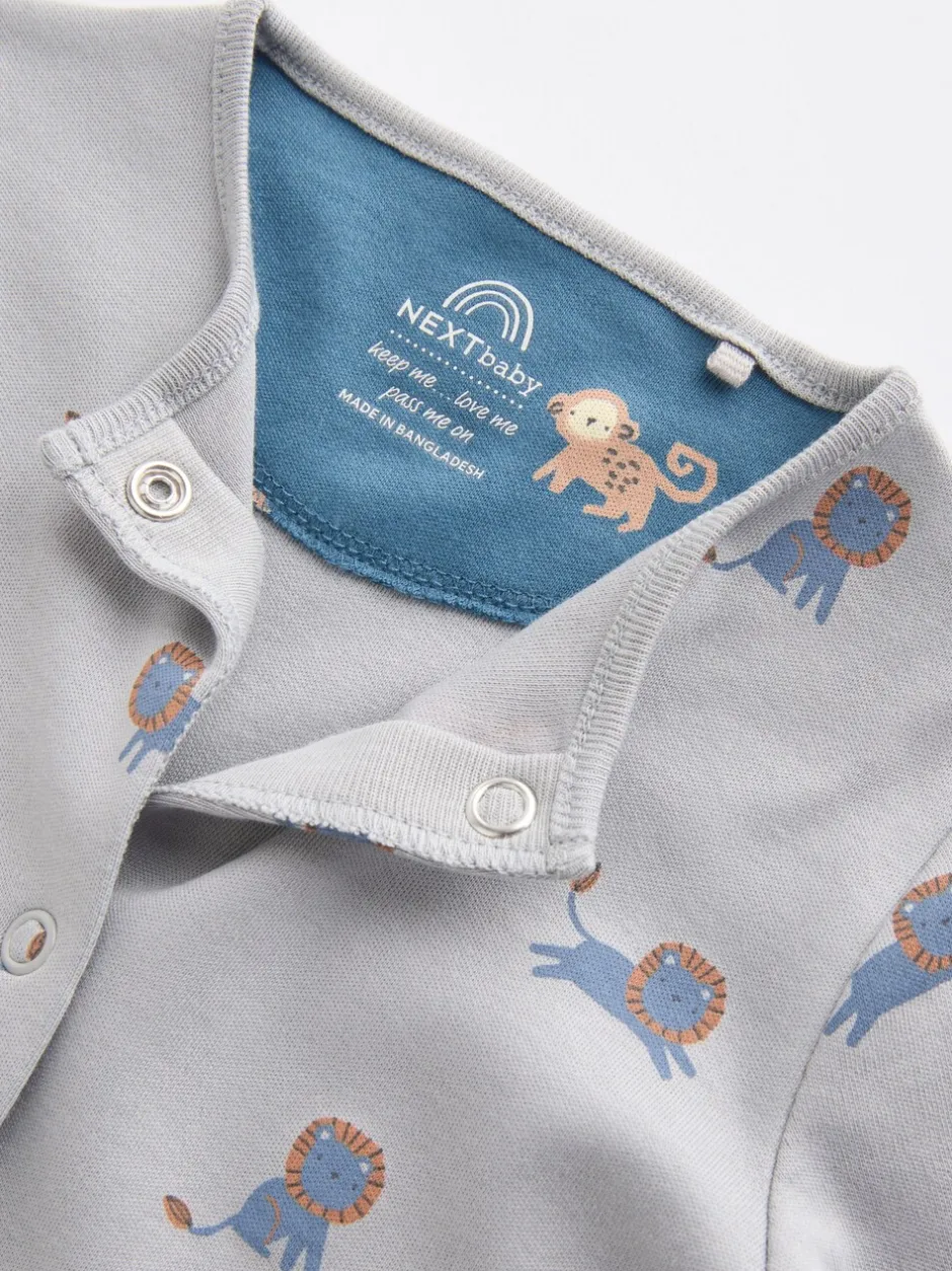 Multipacks|Babypakjes En Babypyjama's*Next Blauwgroen - Set van 5 baby-pyjama's met patroon (0-2jr)