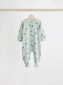 Multipacks|Babypakjes En Babypyjama's*Next Blauwgroen - Set van 5 baby-pyjama's met patroon (0-2jr)