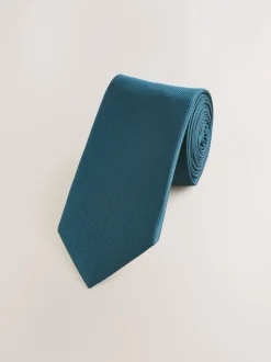 Stropdassen En Pochets*Next Blauwgroen - Smal - Stropdas met textuur
