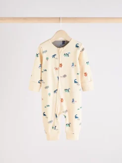 Multipacks|Babypakjes En Babypyjama's*Next Blauwgroen - Verpakking van 3 baby-pyjama's met rits en print (0mnd -3jr)