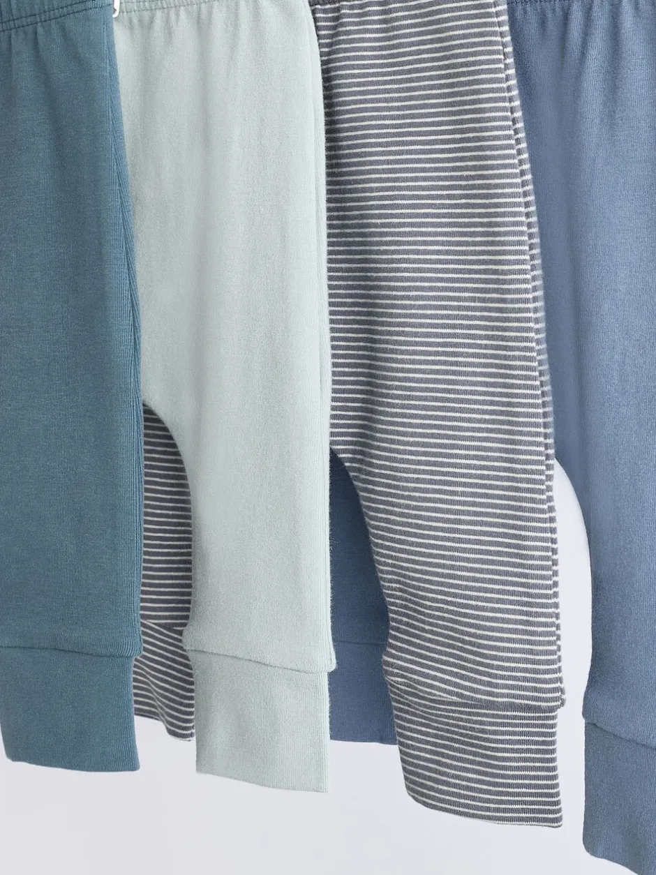 Multipacks|Next - Verpakking van 4 babyleggings (0 mnd -3 jr) Blauwgroen