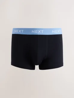 Ondergoed|Ondergoed*Next Blauw/groen/gele tailleband - Hipster boxers van katoenrijke mix