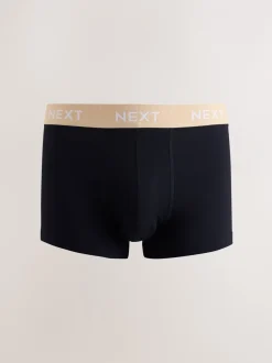 Ondergoed|Ondergoed*Next Blauw/groen/gele tailleband - Hipster boxers van katoenrijke mix