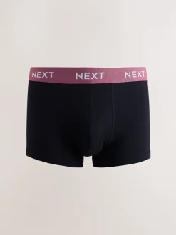 Ondergoed|Ondergoed*Next Blauw/groen/gele tailleband - Hipster boxers van katoenrijke mix