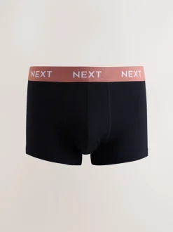 Ondergoed|Ondergoed*Next Blauw/groen/gele tailleband - Hipster boxers van katoenrijke mix