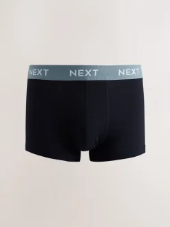 Ondergoed|Ondergoed*Next Blauw/groen/gele tailleband - Hipster boxers van katoenrijke mix