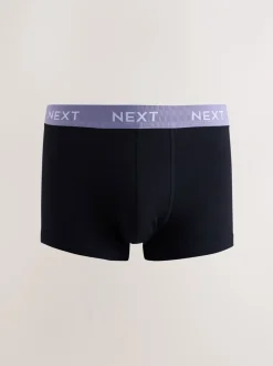 Ondergoed|Ondergoed*Next Blauw/groen/gele tailleband - Hipster boxers van katoenrijke mix