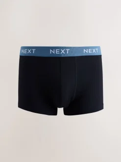 Ondergoed|Ondergoed*Next Blauw/groen/gele tailleband - Hipster boxers van katoenrijke mix