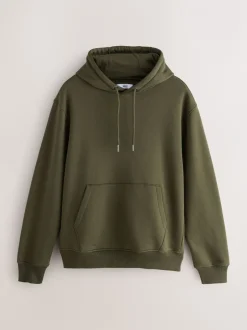 Sweaters En Hoody´S|Sweaters En Hoody´S|Next - Cotton Rich Jersey Overhead Hoodies 2 Pack Blauw/kakigroen