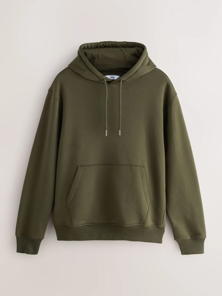 Sweaters En Hoody´S|Sweaters En Hoody´S|Next - Cotton Rich Jersey Overhead Hoodies 2 Pack Blauw/kakigroen