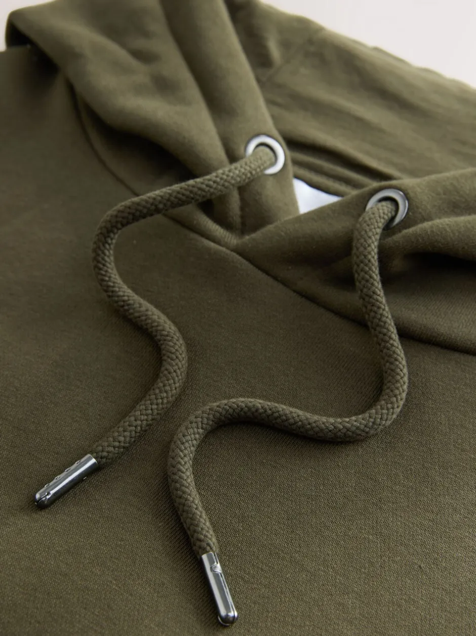 Sweaters En Hoody´S|Sweaters En Hoody´S|Next - Cotton Rich Jersey Overhead Hoodies 2 Pack Blauw/kakigroen