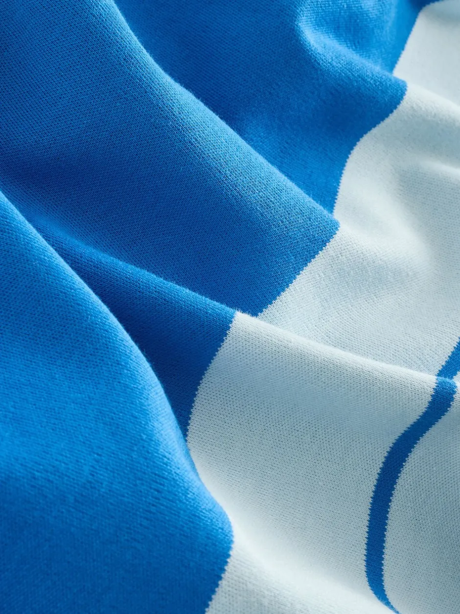 Tops En T-Shirts|Next Blauw/lichtblauw - Boxy oversized T-shirt met relaxte pasvorm van zware stof en ronde hals