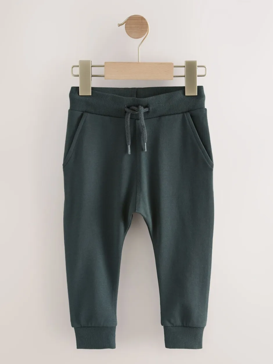 Multipacks|Jeans En Joggingbroeken|Next - Set van 3 superskinny joggingbroeken (3 mnd-7 jr) Blauw/Lichtbruin/Antracietgrijs