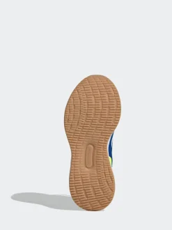 Sneakers*adidas Blauw/limoengroen - Runfalcon 5 kindersneakers met elastische veters