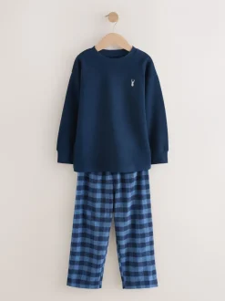Pyjama's|Next - Enkele geweven pyjama (3 - 16 jr) Blauw/marine