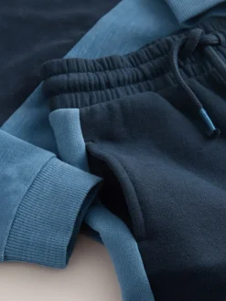 Tops|Sets En Combisets*Next - Set van zacht T-shirt met lange mouwen en joggingbroek (3mnd-7jr) Blauw/marine