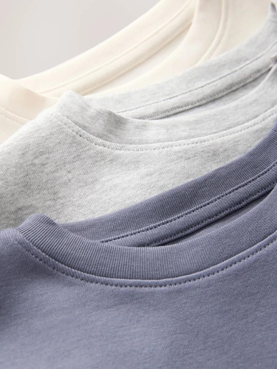 Nachtkleding En Pyjama's|Pyjama's*Next - Verpakking van 3 pyjama's met joggingbroek (3-16 jr) Blauw/Naturel Strepen Beer