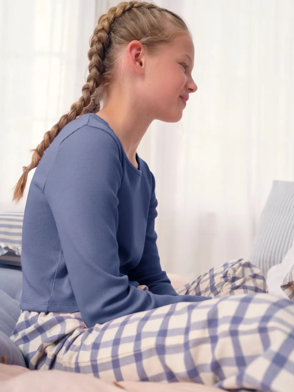 Nachtkleding En Pyjama's|Pyjama's*Next - Set van 2 geweven pyjamabroeken (3-16jr) Blauw/neutraal