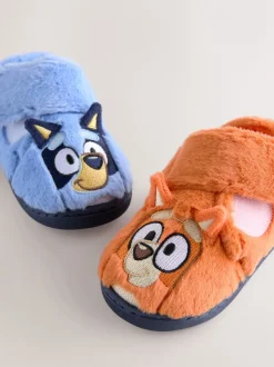 Pantoffels|Nachtkleding En Pyjama's|Next Blauw/oranje - Bluey pantoffels met antislip-zool