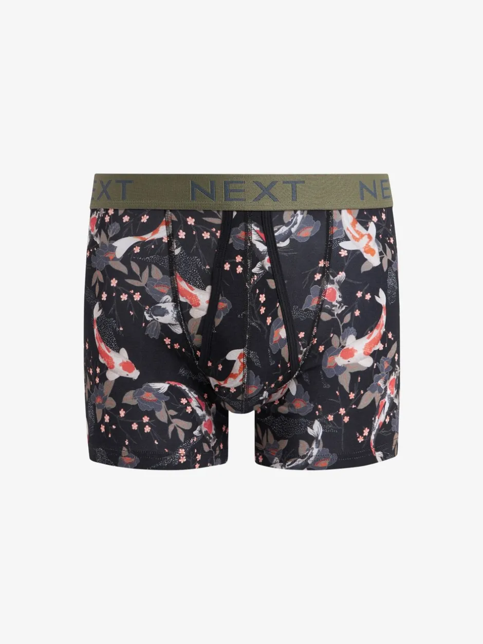 Ondergoed|Ondergoed*Next - Animal - 4 Boxershorts zonder plooi Blauw/paars