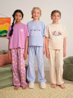 Nachtkleding En Pyjama's|Pyjama's*Next blauw/roze - Set van 3 pyjama's (3-16 jr)