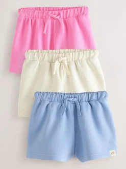 Shorts|Shorts En Rokken|Next Blauw/Roze/Beige - Set van 3 shorts (3mnd-7jr)