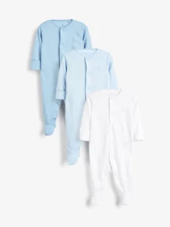 Babypakjes En Babypyjama's*Next - Babypyjama's (0-2 jr) Blauw/wit