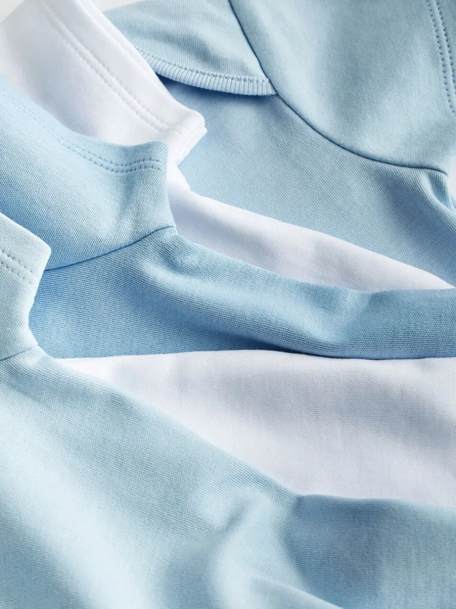 Rompertjes En Hemdjes|Rompertjes En Hemdjes*Next Blauw/wit - Effen babyrompertjes
