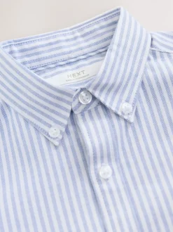 Shirts*Next Blauw/wit - Oxford overhemd (3-16 jr)