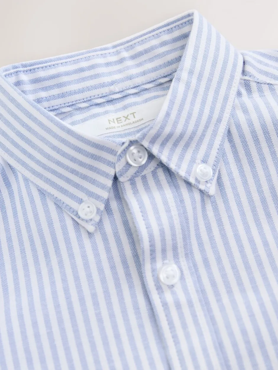 Shirts*Next Blauw/wit - Oxford overhemd (3-16 jr)