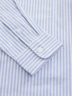 Shirts*Next Blauw/wit - Oxford overhemd (3-16 jr)