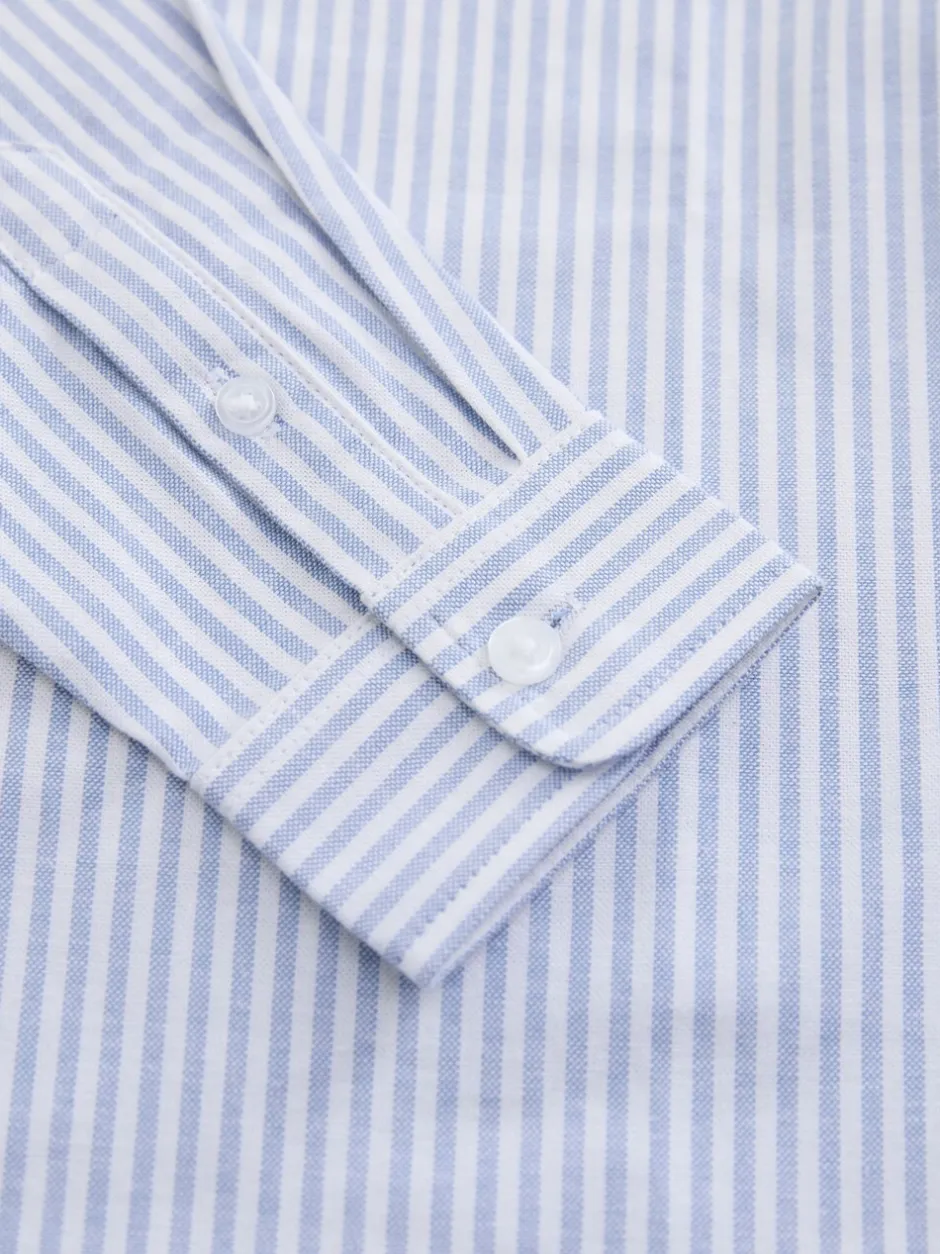 Shirts*Next Blauw/wit - Oxford overhemd (3-16 jr)