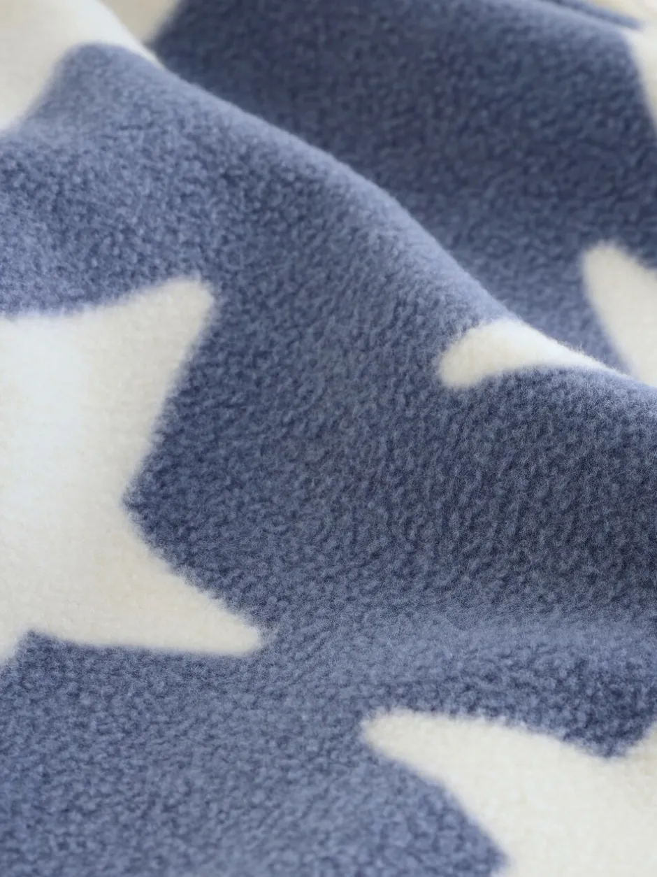 Pyjama's|Nachtkleding En Pyjama's*Next - Behaaglijke korte fleecepyjama (9 mnd - 12 jr) Blauw/wit met sterren