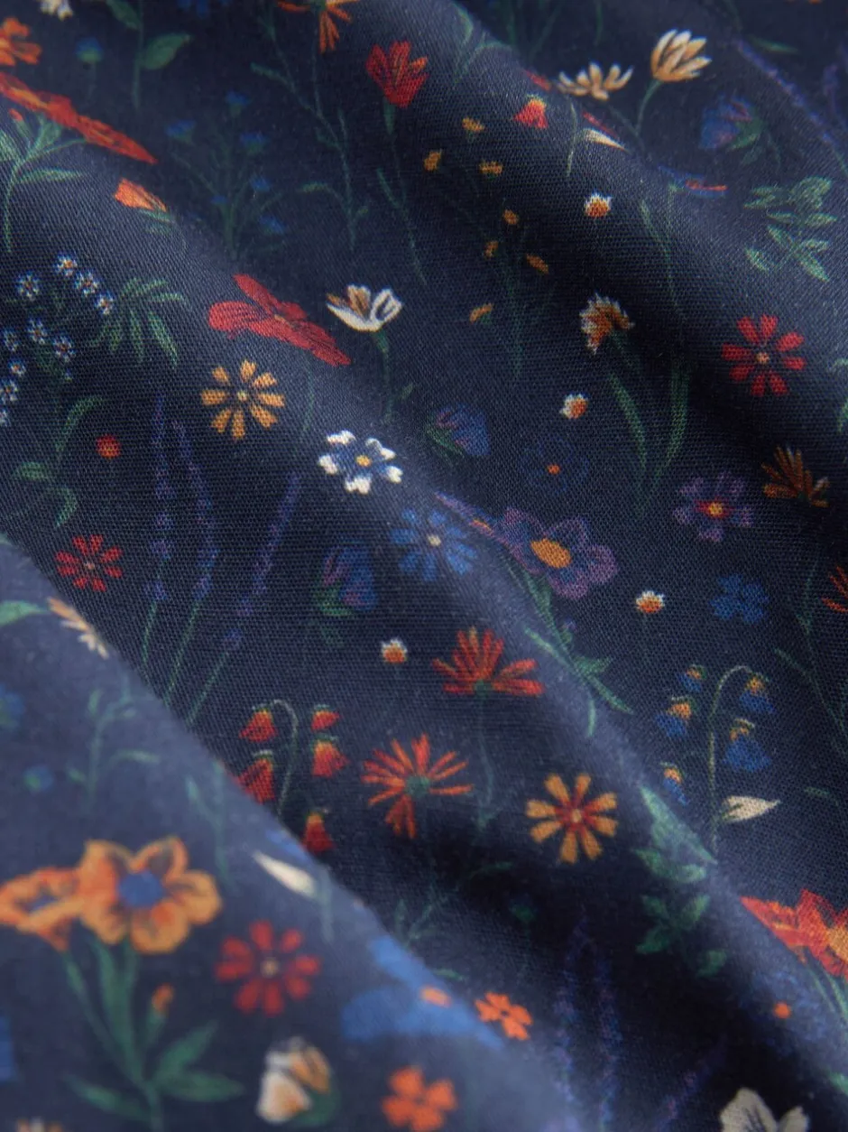 Ondergoed|Ondergoed*Next Blauw/wit/groen met bloemenprint - Verpakking van 4 - Geweven boxershorts van puur katoen