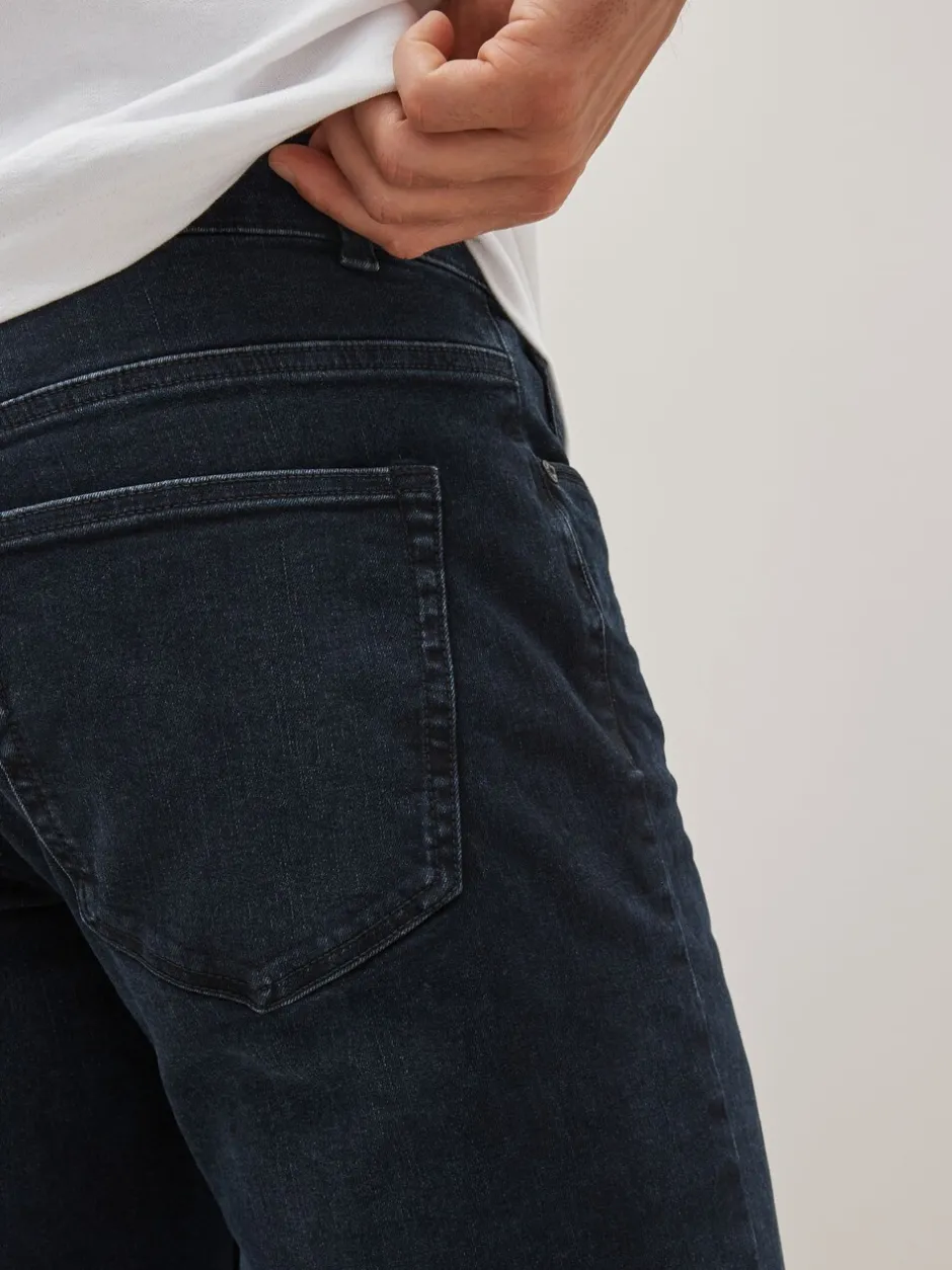 Jeans*Next Blauw-zwart - Enkele - Slim fit klassieke stretchy jeans