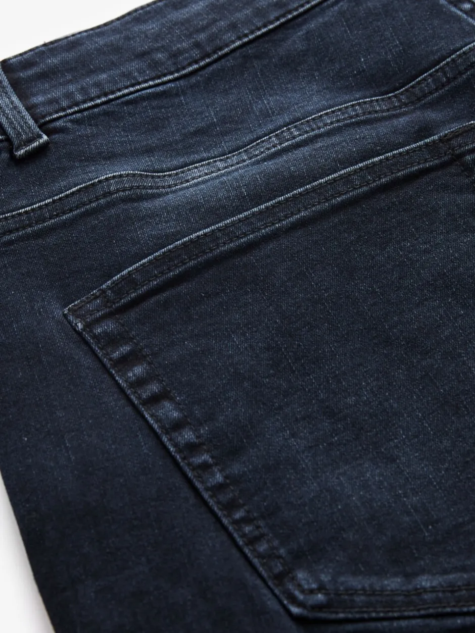 Jeans*Next Blauw-zwart - Enkele - Slim fit klassieke stretchy jeans