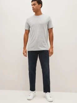 Jeans|Next Blauw-zwart - Rechte, klassieke jeans met stretch