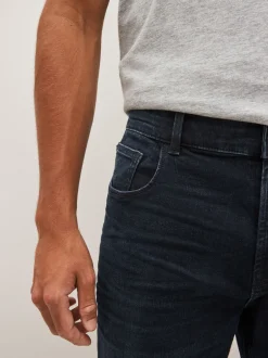 Jeans|Next Blauw-zwart - Rechte, klassieke jeans met stretch