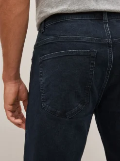 Jeans|Next Blauw-zwart - Rechte, klassieke jeans met stretch