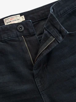 Jeans|Next Blauw-zwart - Rechte, klassieke jeans met stretch
