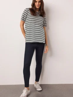 Leggings En Joggingbroeken|Moederschap|Next Blauw/Zwart - Verpakking van 2 denim zwangerschapsjeggings