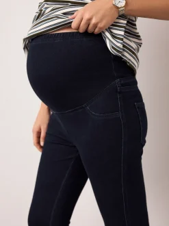 Leggings En Joggingbroeken|Moederschap|Next Blauw/Zwart - Verpakking van 2 denim zwangerschapsjeggings