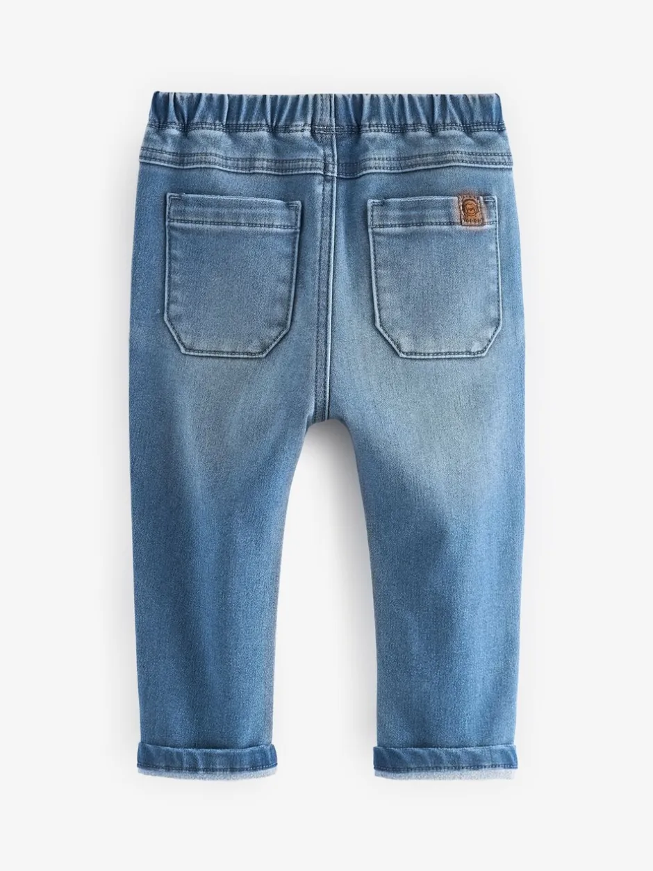 Multipacks|Jeans En Joggingbroeken*Next Blauw-zwart denim - Set van 2 superzachte jeans met stretch en elastische taille (3mnd-7jr)