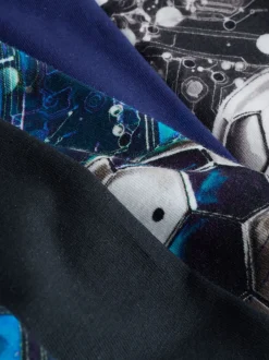 Ondergoed*Next - Verpakking van 5 boxers (2-16jr) Blauw/zwart met voetbalprint
