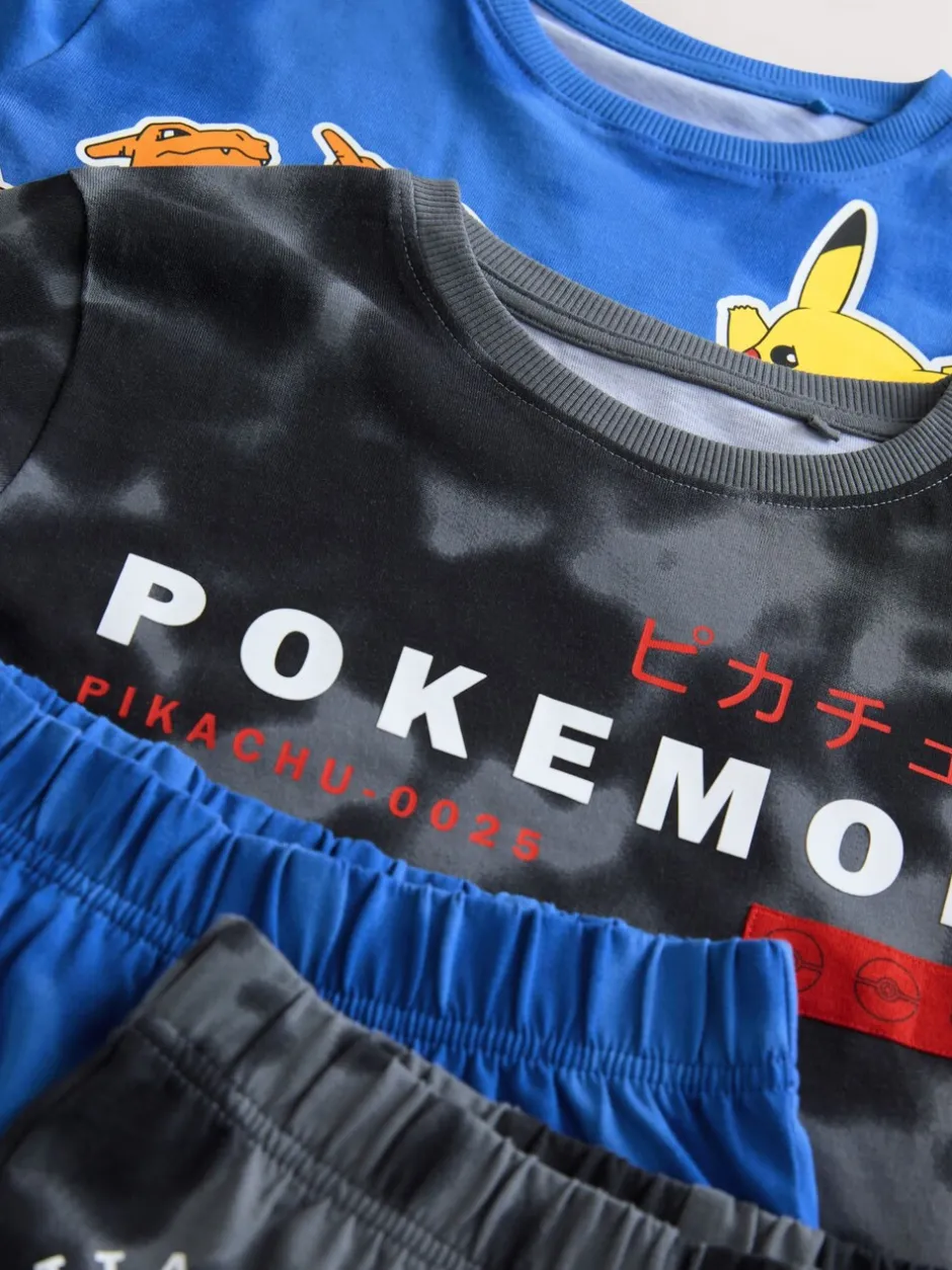 Pyjama's|Nachtkleding En Pyjama's*Next Blauw/zwart Pokemon - Licentie Joggingbroeken Pyjama's 2 verpakking (3-14jr)