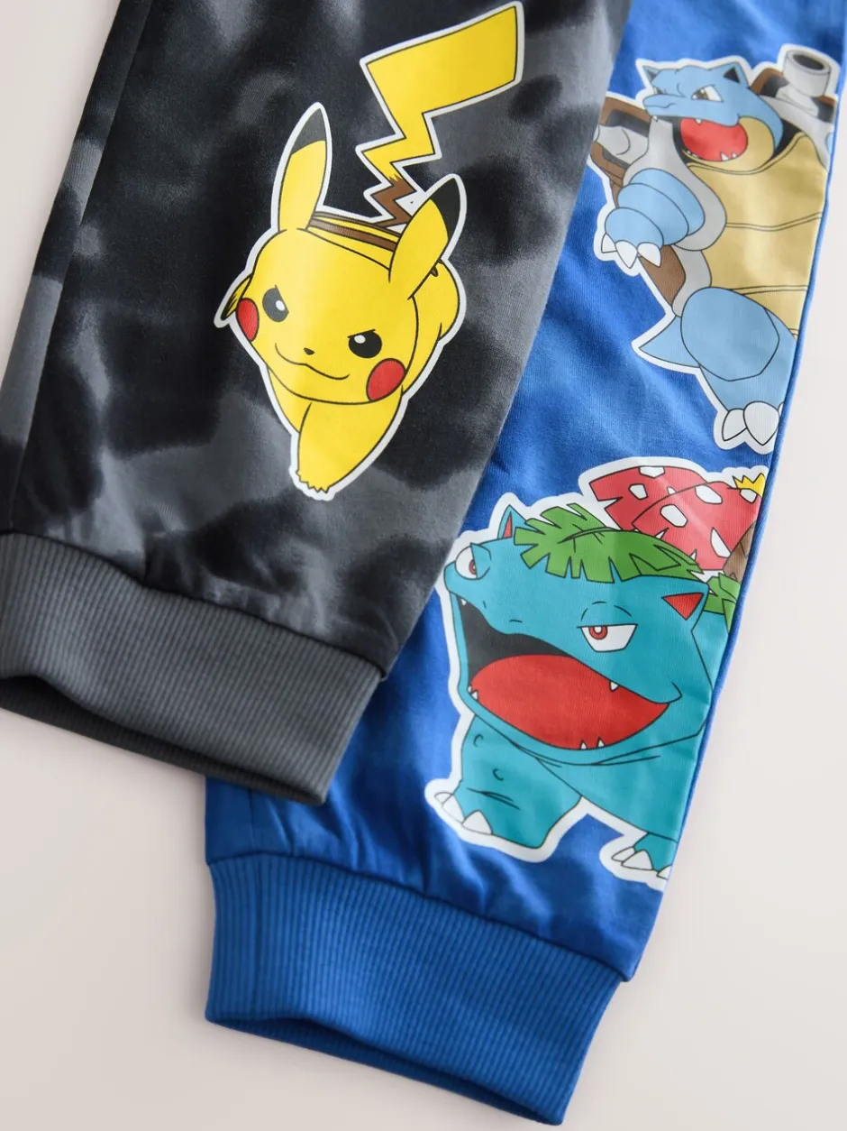 Pyjama's|Nachtkleding En Pyjama's*Next Blauw/zwart Pokemon - Licentie Joggingbroeken Pyjama's 2 verpakking (3-14jr)