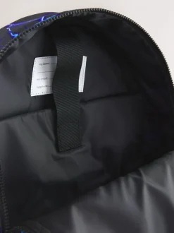 Tassen|Next Blauw/zwarte bliksemprint - Rugzak