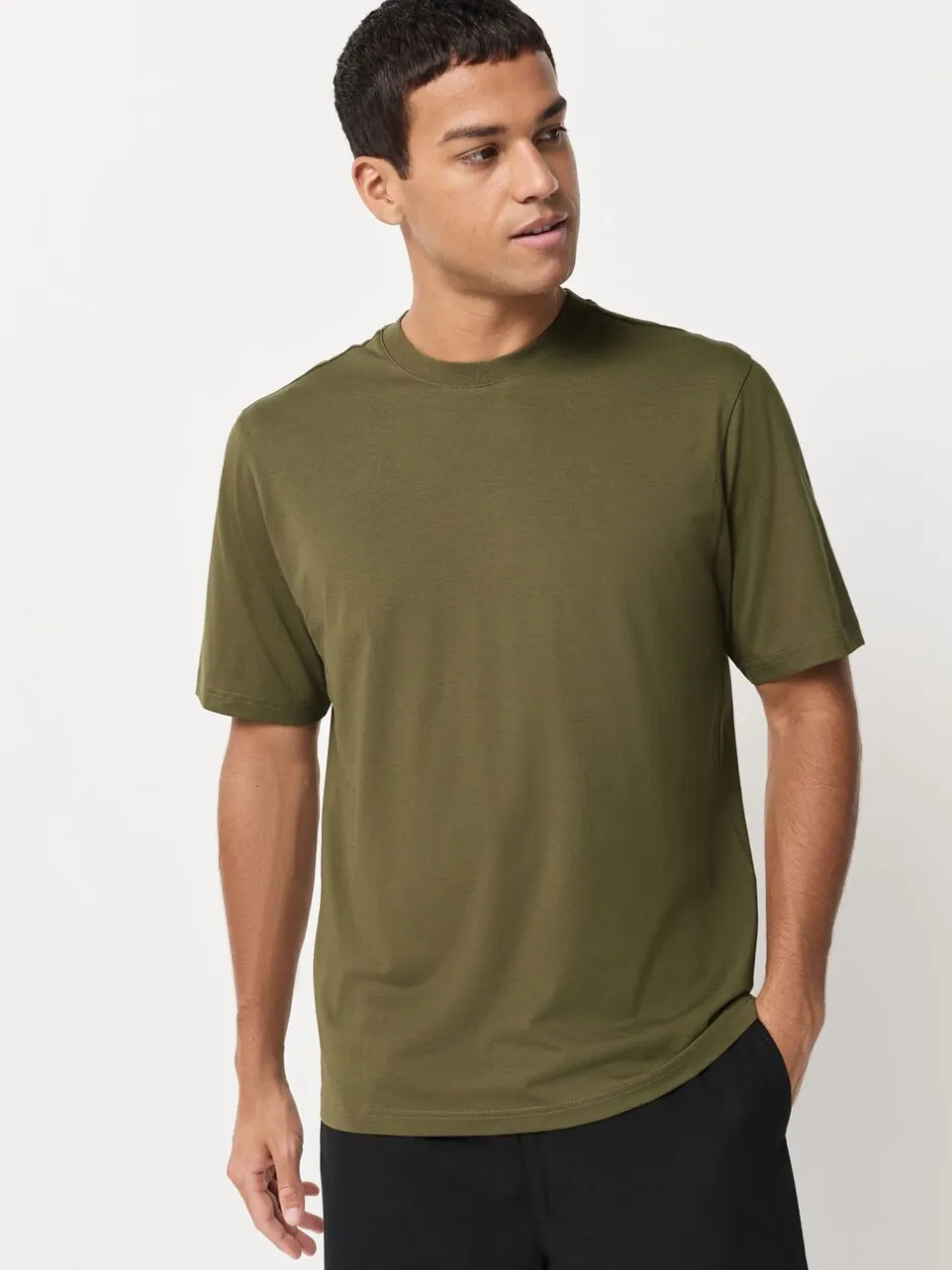 T-Shirts En Hemden|Next Blauw/zwart/oranje/groen/grijs/ecru wit - Normale Pasvorm - Essential katoenen T-shirts verpakking van 6