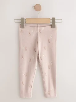 Broeken En Leggings*Next - Verpakking van 5 geribbelde Leggings (3mnd -7jr) Bloemenmotief