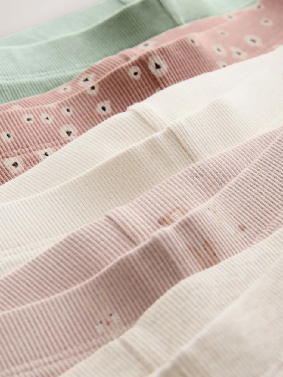 Broeken En Leggings*Next - Verpakking van 5 geribbelde Leggings (3mnd -7jr) Bloemenmotief